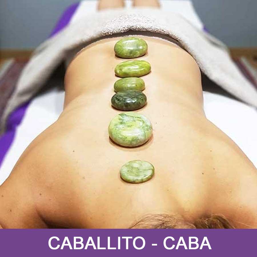 Masaje con Piedras de Jade Caliente - Caballito